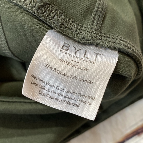 BYLT Premium Basics Essential Leggings in Dark Olive sz S - Picture 10 of 10